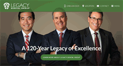 Desktop Screenshot of legacydentgroup.com