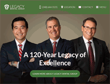Tablet Screenshot of legacydentgroup.com